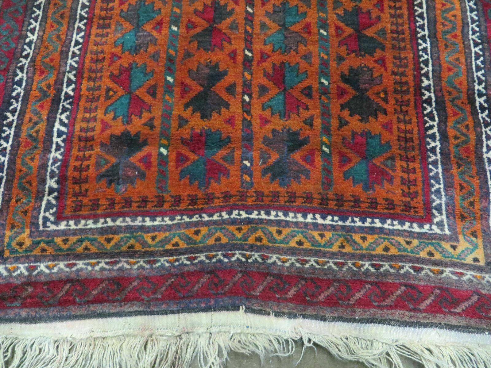 3' X 5' Antique Handmade Pakistan Turkoman Balouch Bokhara Wool Rug Carpet - Jewel Rugs