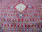 Oversized Persian Shiraz Tribal Rug 13x19, Palace Sized Oriental Carpet, Handmade Hand-Knotted X Large Rug, Red Blue Cream, Allover Herati Pattern - Jewel Rugs