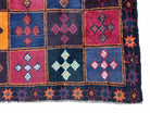 2' 9" X 4' 3" Vintage Handmade Tribal Wool Rug Balouchi Afghan Rug Blue Red 3x5 - Jewel Rugs