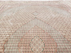 Stunning Oversized Sino Persian Oriental Rug 12x15, Hand Knotted Wool & Silk Palace Sized Carpet, Mahi Pattern, Very Fine, Peach Beige, Wow - Jewel Rugs