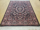 4' 1" X 5' 7" Karastan 500-1125 Black Savonnerie Wool Rug Belgium Kara Shah - Jewel Rugs