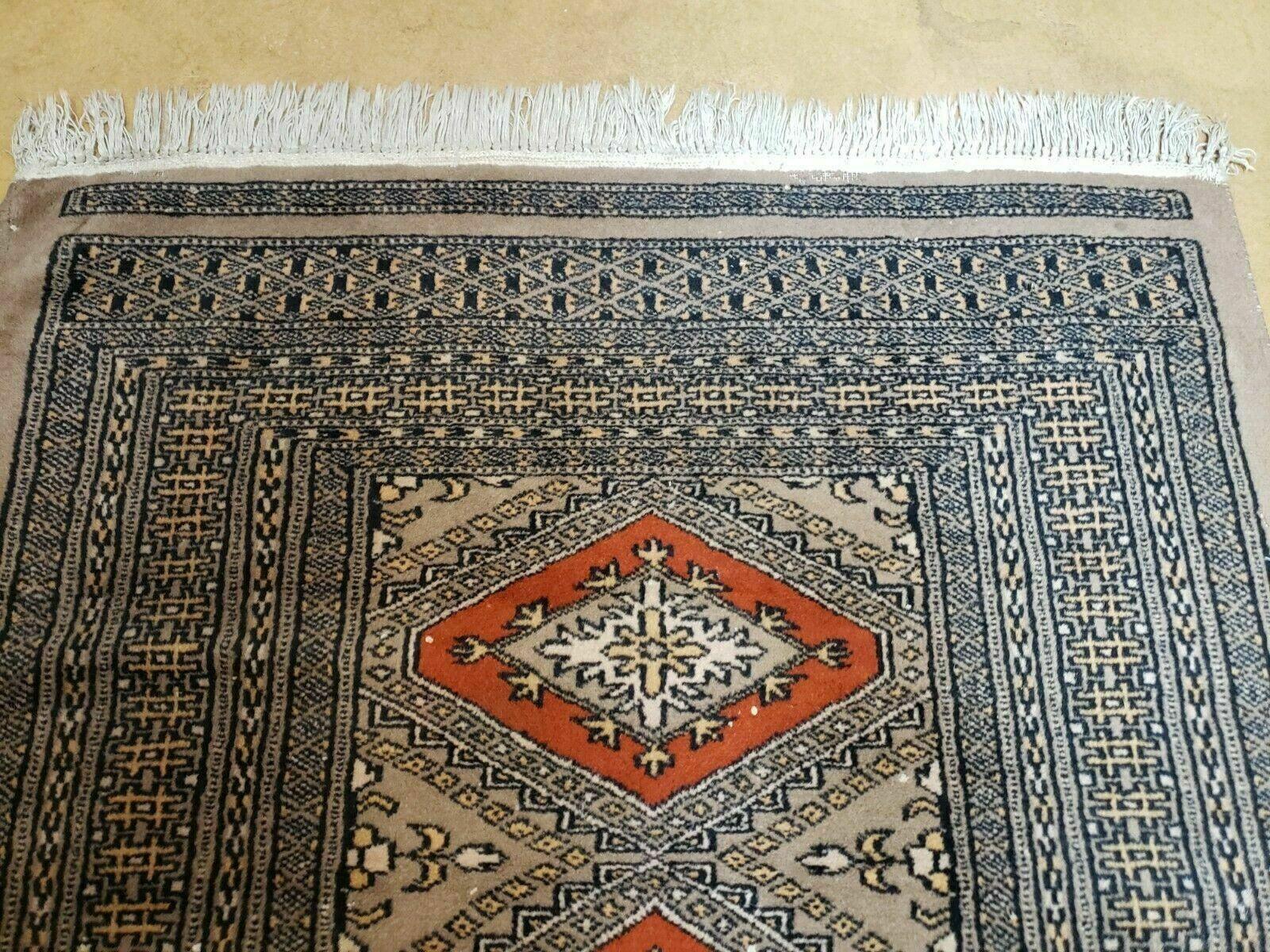 2' 8" X 11' Vintage Handmade Bokhara Turkoman Pakistani Wool Runner Rug Nice - Jewel Rugs