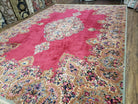 Vintage Karastan Red Kirman Rug #762, Original 700 Series, 8.8 x 12 Karastan Carpets, Discontinued Karastan Rug, Karastan Wool Area Rug - Jewel Rugs