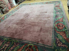 9' X 11' Tufenkian Handmade Tibetan Nepal Wool Rug Magenta Open Field Decorative Soft Rug Wow - Jewel Rugs