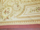 9' X 12' Handmade Aubusson Weave Needllepoint Flat Pile Wool Rug Nice - Jewel Rugs