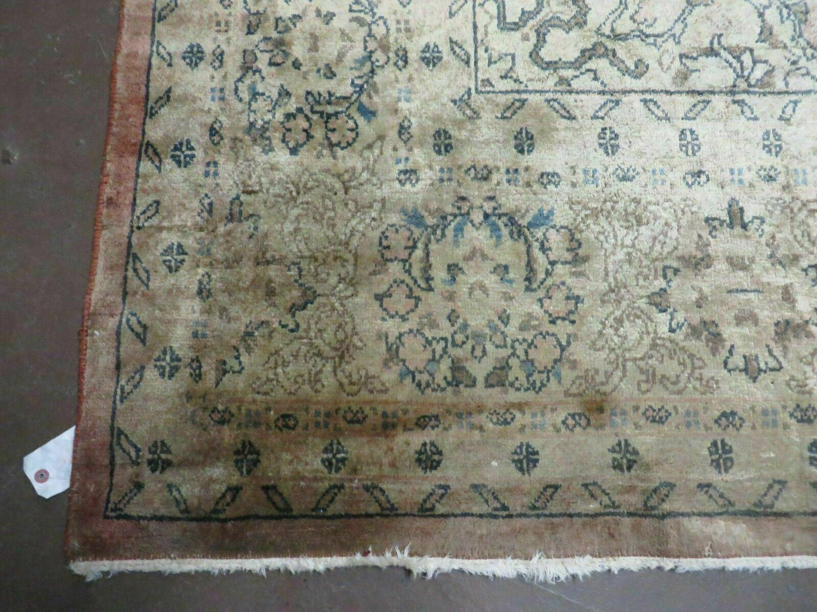 9' X 12' Antique Hand Knotted Made Indian Shiny Wool Rug Floral - Jewel Rugs