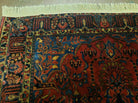 4' 5" X 6' 4" Authentic Antique Oriental Floral Red Allover Wool Rug - Jewel Rugs