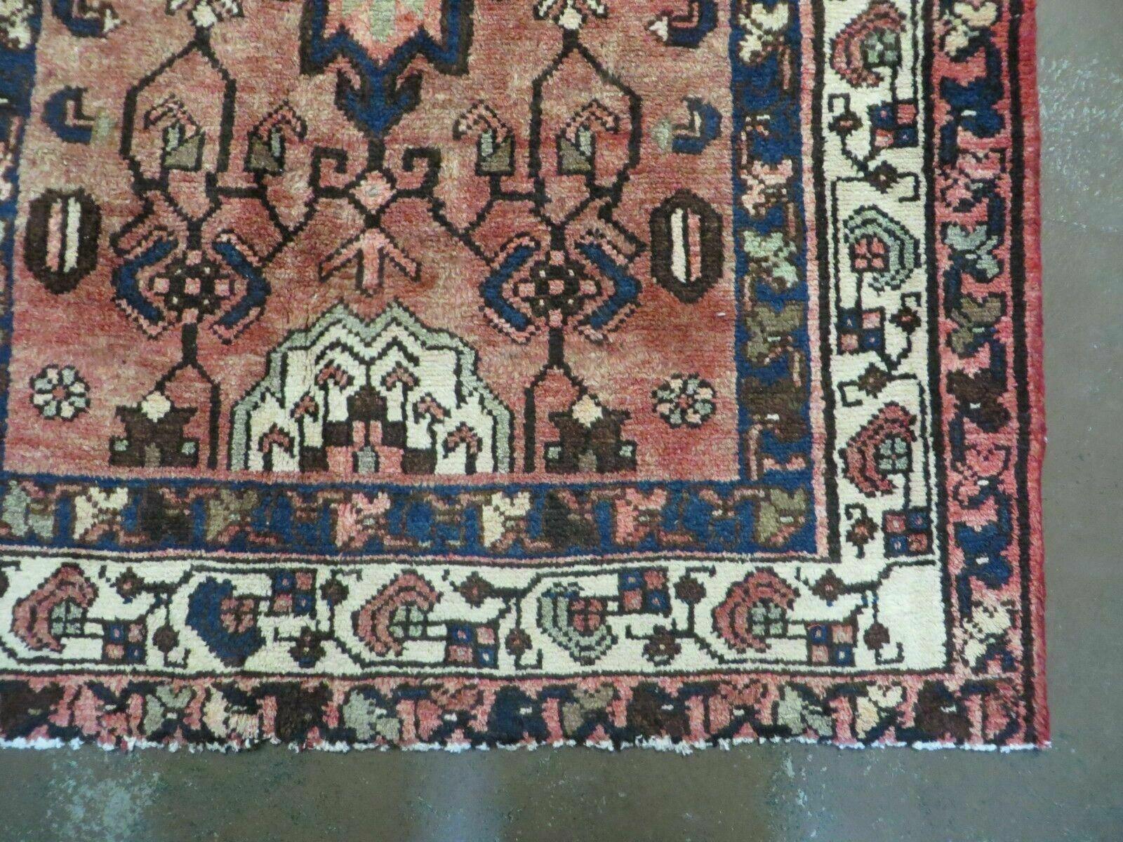 3' 2" X 13' Antique Handmade Turkish Wool Runner Rug Nice - Jewel Rugs