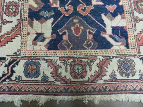 3' X 5' Vintage Handmade India Floral Oriental Wool Rug Nice Rug Blue # 401 - Jewel Rugs