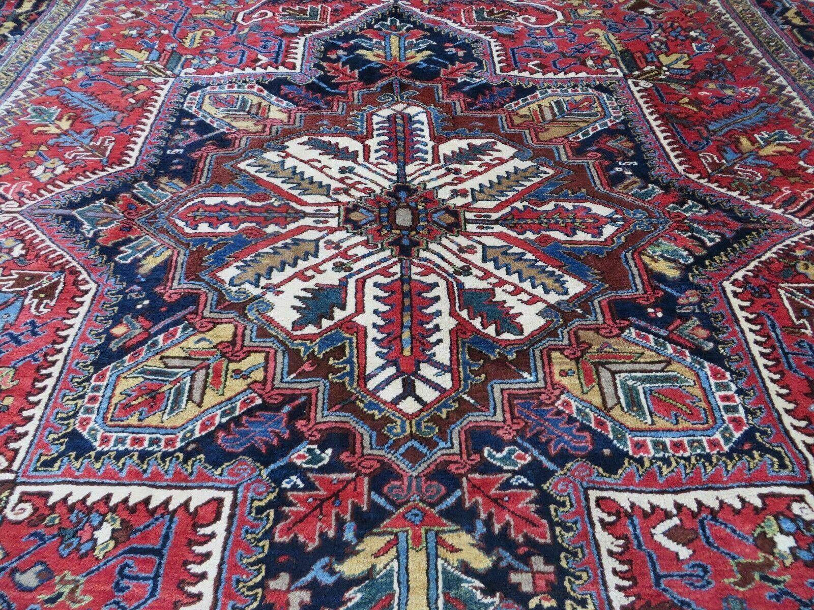 10' X 19' Handmade Palace Size India Decorative Wool Rug Medallion Red Nice - Jewel Rugs