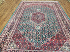 6' X 9' Vintage Authentic Top Quality Handmade Indo Persian Bijar Wool Rug Herati Geometric Pattern Veg Dyes Nice Unique - Jewel Rugs