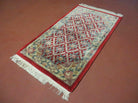 3' X 5' Vintage Handmade Chinese Art Deco Wool Accent Throw Scatter Rug Carpet Red - Jewel Rugs