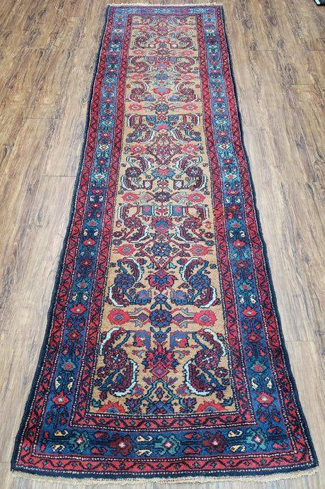 Antique Northwestern Persian Runner Rug, Hand-Knotted, Wool, 2'10