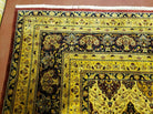 9' X 12' One-Of-A-Kind Hand-Knotted Indian Wool Rug Floral Agra Vegetable Dyes - Jewel Rugs