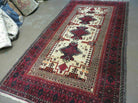 4' X 7' Vintage Handmade Pakistan Turkoman Bokhara Balouch Woven Wool Rug Nice - Jewel Rugs