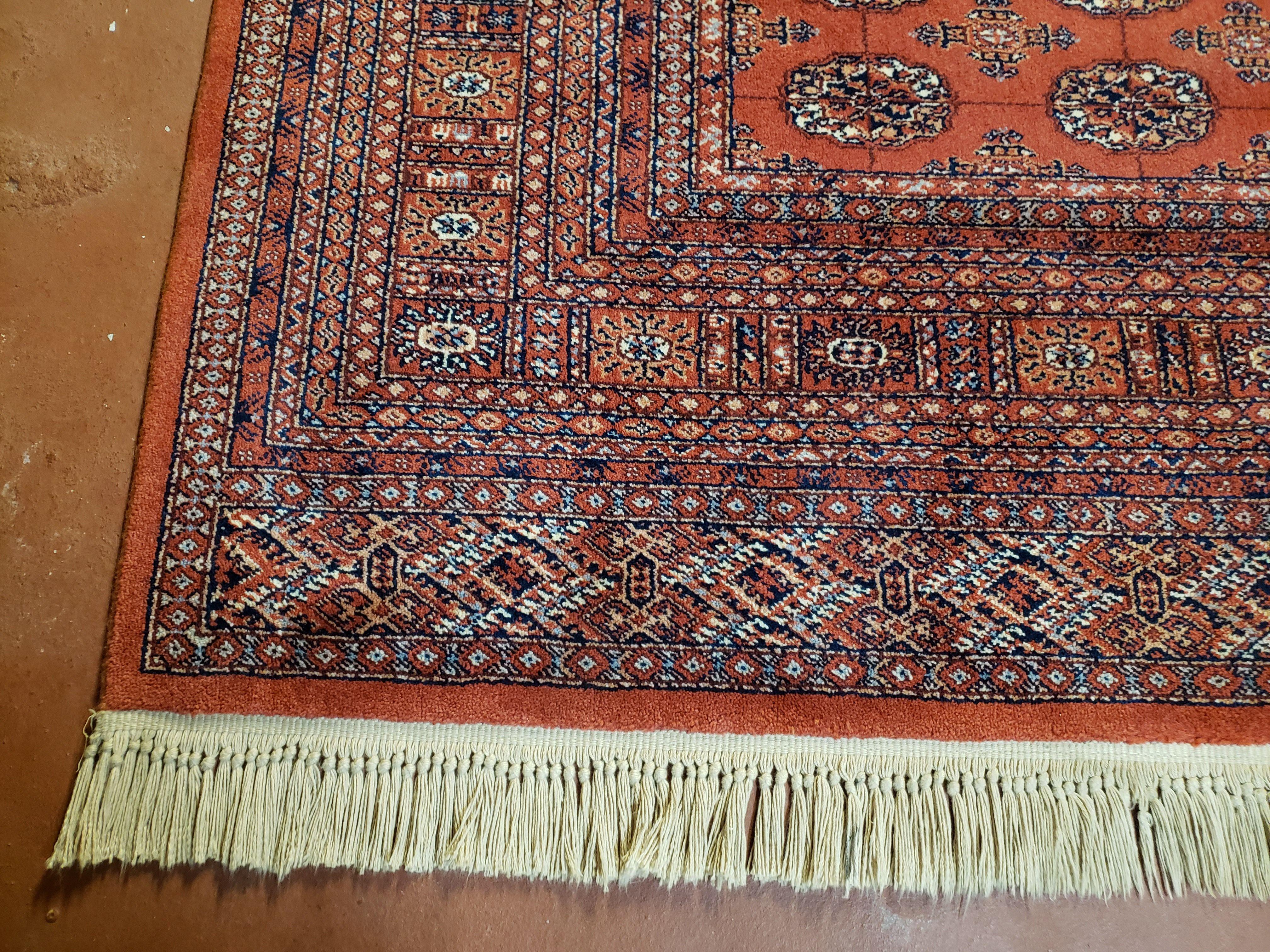 8.8 x 12 Karastan Bokhara Rug, Wool Area Carpet #722, Authentic Karastan, Turkoman Bukhara, Living Room Rug, 9x12 Vintage Karastan Rug Nice - Jewel Rugs