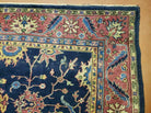 9' X 11' Antique Handmade Turkish Sparta Wool Area Rug Floral Nice Organic Dyes - Jewel Rugs