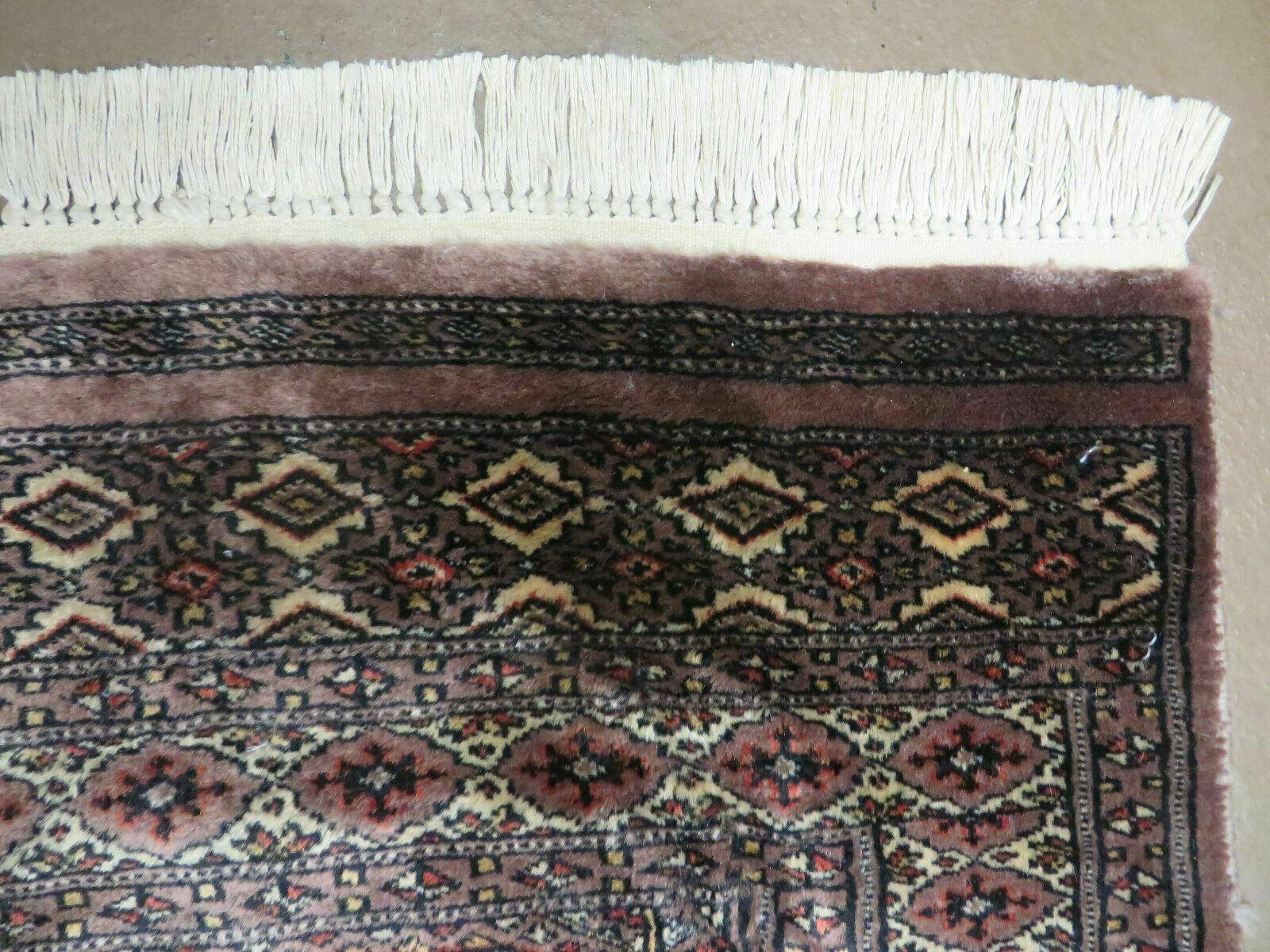 3' X 5' Vintage Handmade Pakistani Turkoman Bokhara Balouch Woven Wool Rug Nice - Jewel Rugs