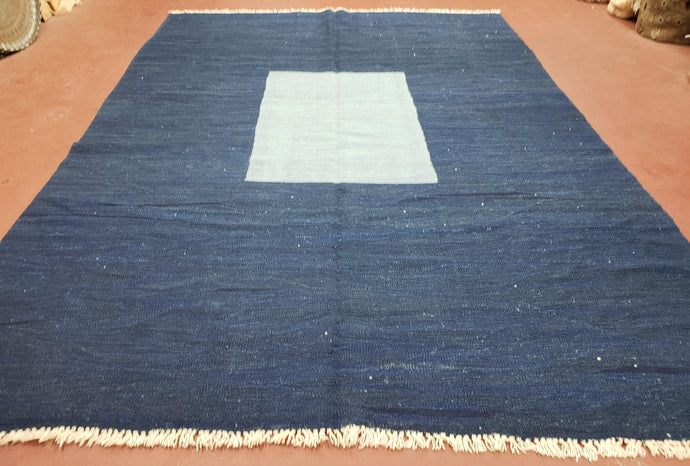 Large Turkish Kilim Rug, 6x9 - 7x10 Rug, Flatweave Carpets, Blue Rug, Abstract Rug, Playroom Rug, Rug for Nursery Room, Boho Rug, Wool - Jewel Rugs