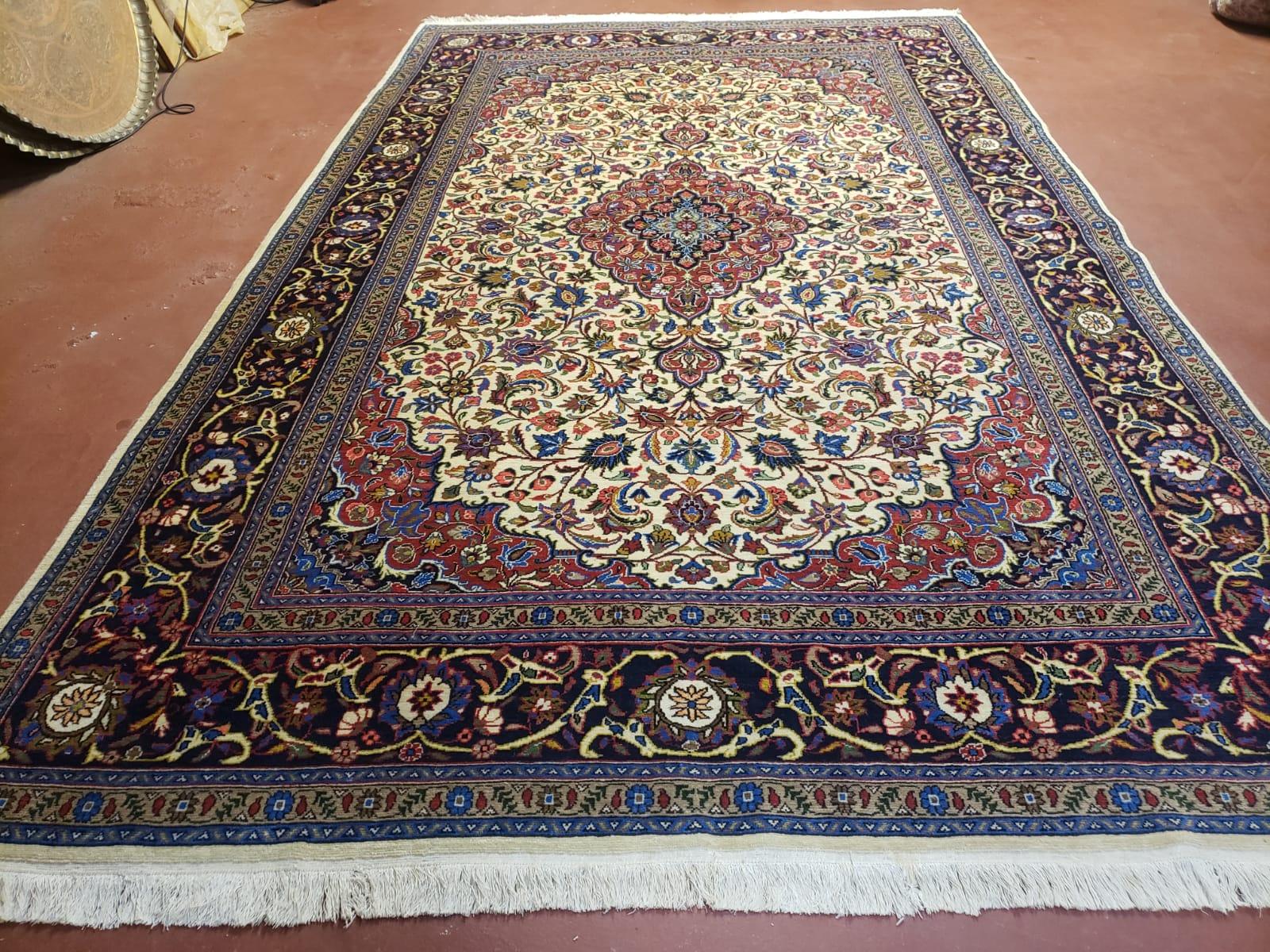 6x10 Fine Oriental Carpet - 6 x 10 Persian Rug - Turkish Hand Knotted Wool Area Rug - Antique Rug - Medallion Rug - Traditional Floral Rug - Jewel Rugs