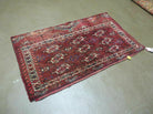 2.5' X 4' Antique Handmade Bokhara Turkoman Yamud Wool Rug Kilim Backing NICE - Jewel Rugs