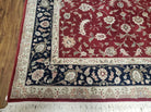 6' X 9' Vintage Fine Oriental Floral Handmade Wool Rug Vegetable Dyes Red Nice - Jewel Rugs