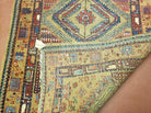 3' X 6' Antique Handmade Turkish Wool Rug Runner Carpet Camel Hair Color Sarab Colorful Geometric Rug - Jewel Rugs