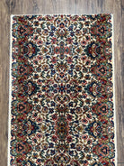 Karastan Floral Kirman Rug #742, Karastan Runner Small 2.7 x 5.5, Karastan Wool Rug, Vintage Karastan Small Karastan Mat Original 700 Series - Jewel Rugs