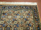 2' 7" X 10' Vintage Handmade India Floral Oriental Wool Rug Veg Dye Runner Nice - Jewel Rugs