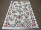 4' X 6' Handmade French Garden Aubusson Savonnerie Design Needlepoint Wool Rug - Jewel Rugs