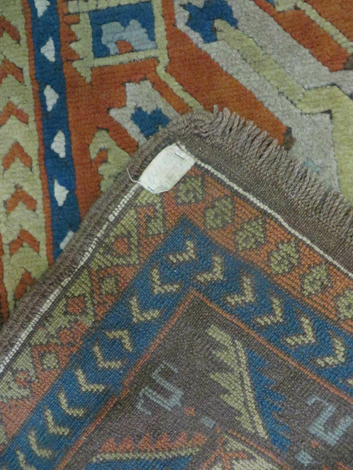 5' X 5.5' Vintage Handmade Turkish Kazak Colorful Wool Square Rug Carpet Bohemian Boho Vintage Interior Home Design - Jewel Rugs