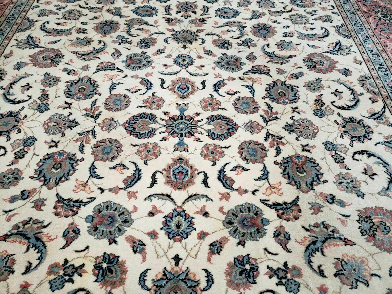 8' 8" X 12' Karastan Ivory Rose Kashann # 768 Wool Rug American Made Nice - Jewel Rugs