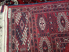 Semi Antique Red Turkoman Area Rug, Hand-Knotted, 8' x 12' 5" - Jewel Rugs