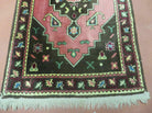 22" X 38" Vintage European German Handmade Hooked Rug Nice - Jewel Rugs