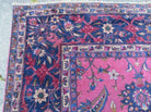 12' X 20' Antique Handmade India Wool Rug Fuchsia Purple Hand Knotted Nice - Jewel Rugs