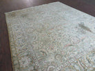 8' X 10' Vintage Handmade India Floral Oriental Top Quality Jaipur Tea Wash - Jewel Rugs