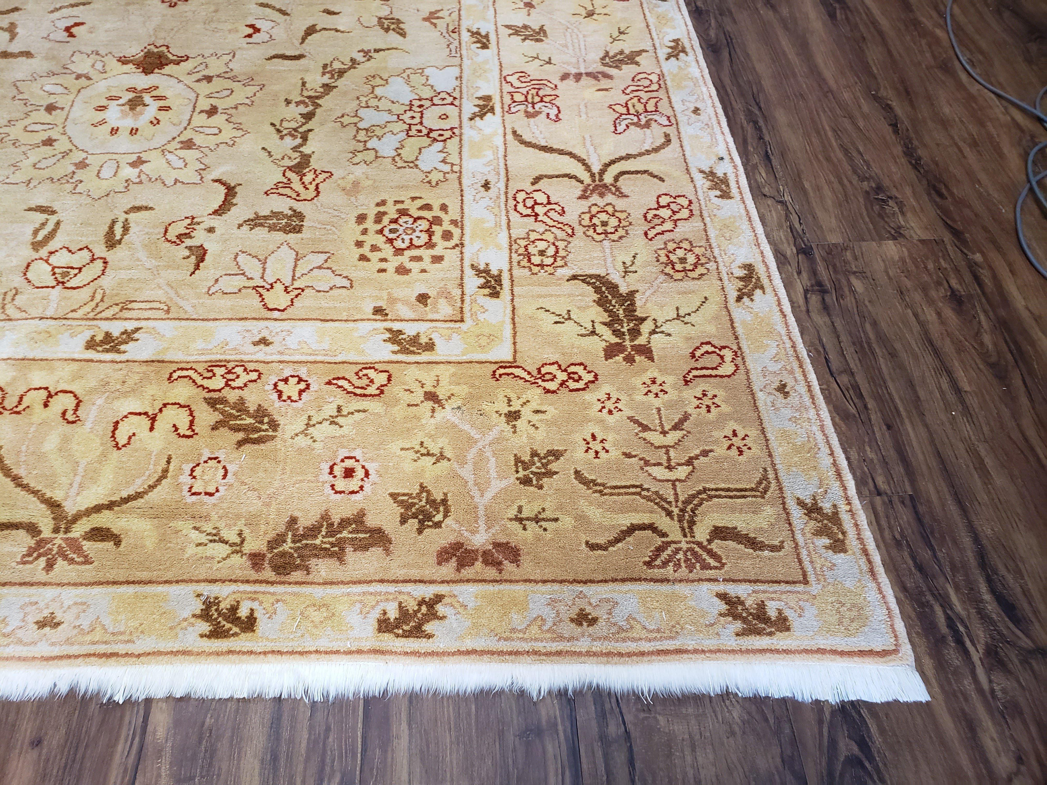 Vintage Turkish Oushak Area Rug 6x9, Wool Hand-Knotted - Jewel Rugs