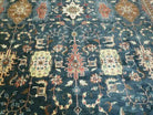 12' X 18' One-of-a-Kind Hand-Knotted Wool Indian Rug Agra Blue Gray Wow - Jewel Rugs