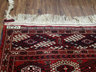 Semi Antique Red Turkoman Area Rug, Hand-Knotted, 8' x 12' 5" - Jewel Rugs