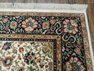 8' 8" X 12' Karastan Ivory Indo Kirman # 706 Wool Rug American Made Nice Beige - Jewel Rugs