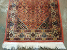 2' 7 X 8' Vintage Machine Made Belgium Power Loomed Wool Rug Runner Rusted Red - Jewel Rugs