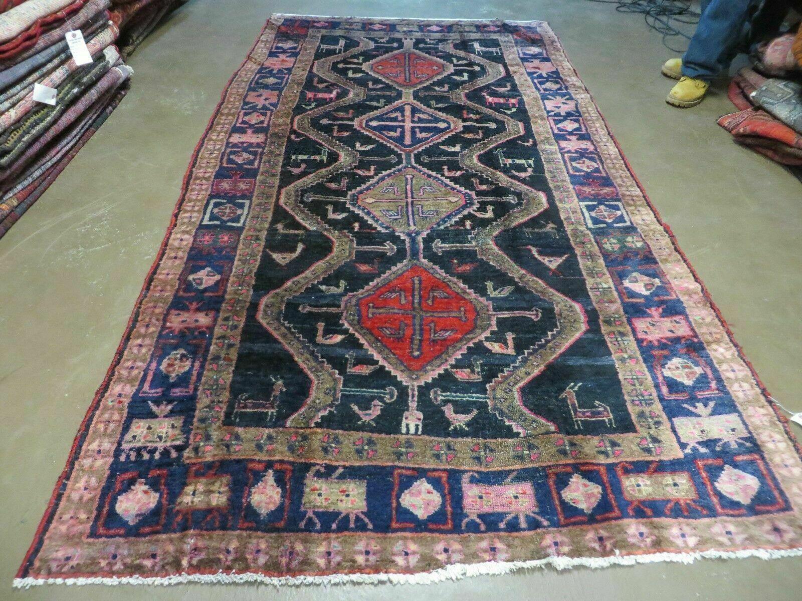 5' X 9' Antique Handmade Turkish Wool Rug Vegetable Dyes Runner - Jewel Rugs