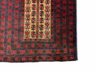 3 X 3.5 New Vintage Handmade Wool Rug Tribal Turkoman Balouch Red Prayer Rug - Jewel Rugs