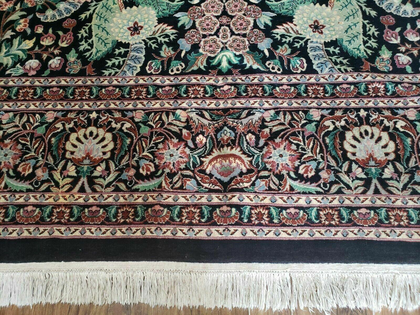 9' X 12' One-Of-A-Kind William Pakistan Oriental Hand-Knotted Wool Green Black - Jewel Rugs