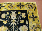 6' X 9' Modern Handmade Tibetan Nepal Wool Silky Rug Carpet Black Gold Nice - Jewel Rugs