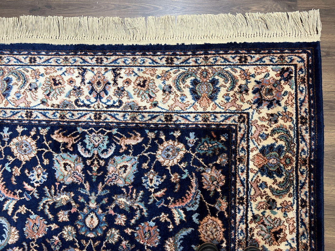 Karastan Rug #747, Indigo Tabriz 5.9 x 9, Wool Carpet Original 700 Ser –  Jewel Rugs