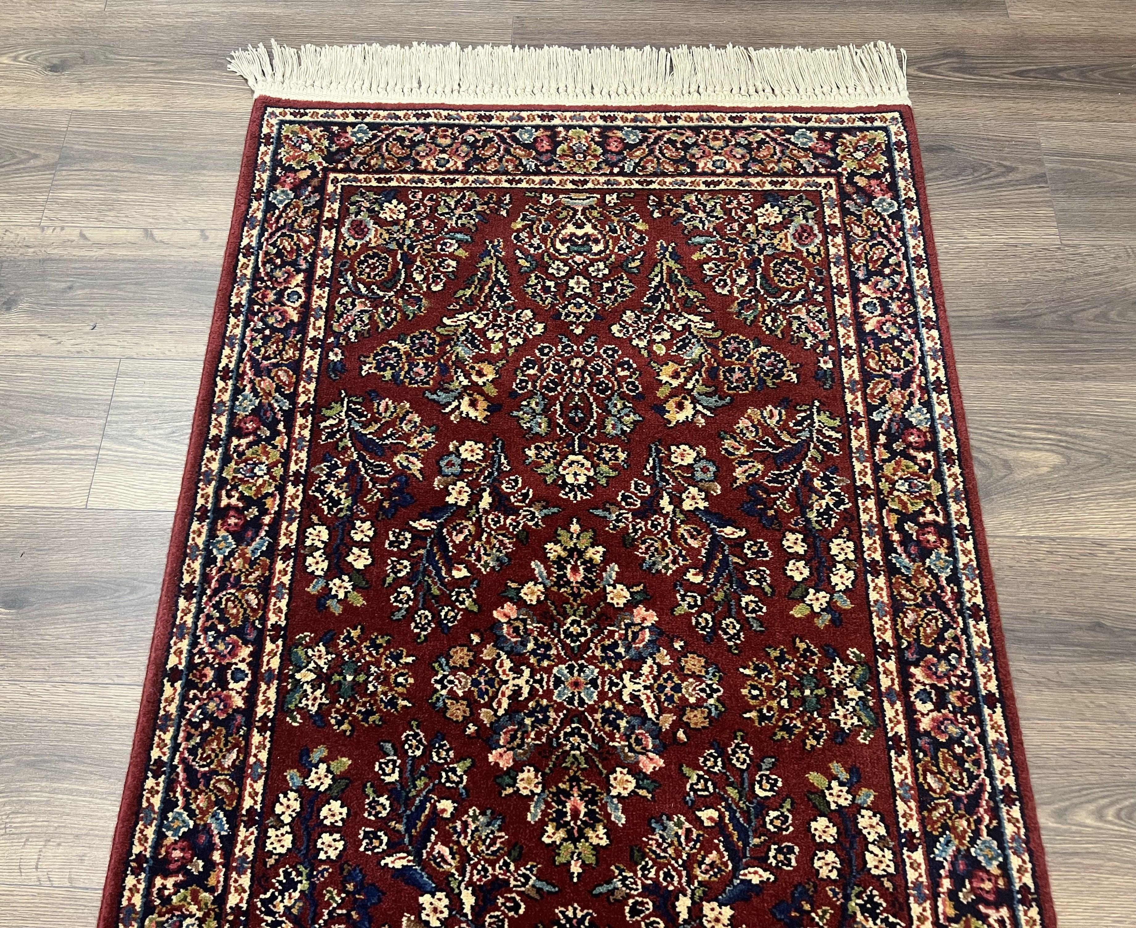 Karastan Runner Rug, Karastan Sarouk #785, Original Collection, 700 Series, 2.10 x 12 ft Runner, 3x12 Runner, Wool Karastan Rug, Rare, Red - Jewel Rugs