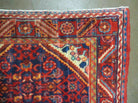 3' 6" X 10' 4" Antique Handmade India Floral Oriental Wool Runner Rug # 128 - Jewel Rugs