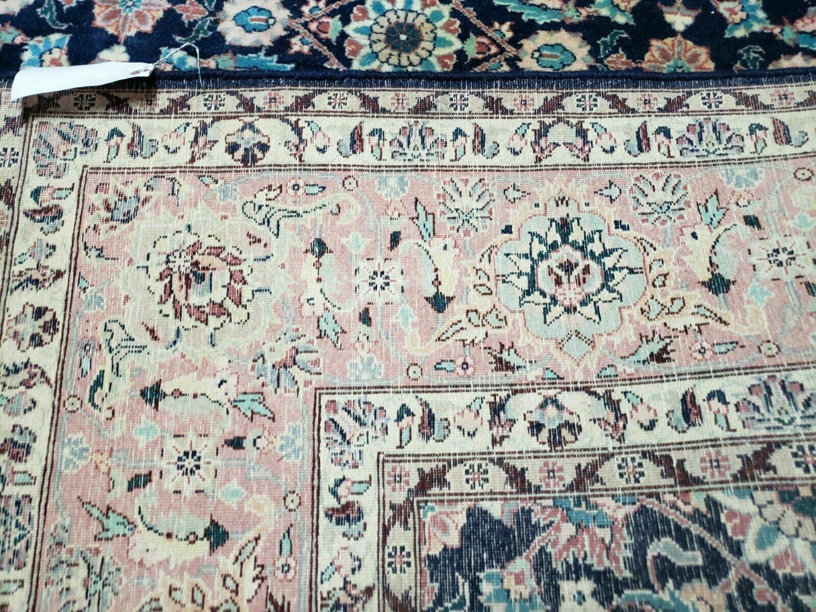 6' X 6' Gorgeous Handmade India Floral Oriental Wool Rug Square Blue Carpet Wow - Jewel Rugs