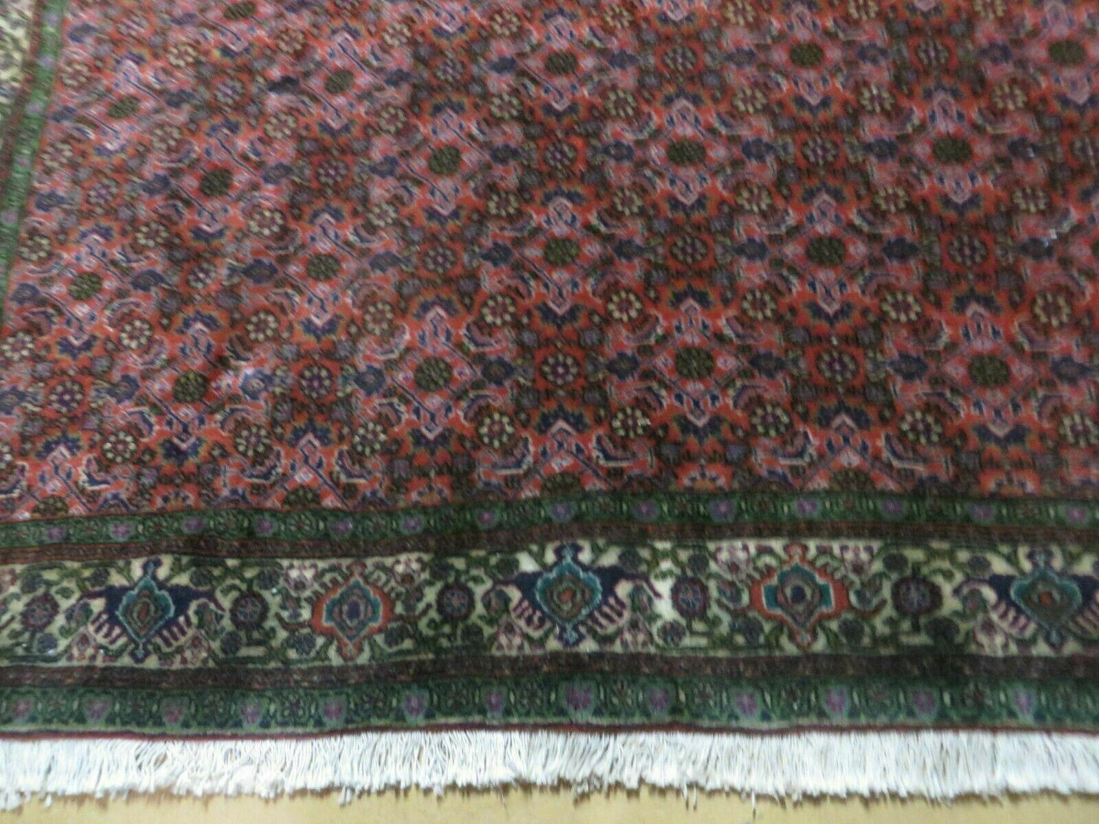 5' X 7' Vintage Handmade India Amritsar Floral Oriental Wool Rug Organic Red Colors Bohemian Boho Home Décor - Jewel Rugs